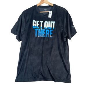 Old Navy Mens NEW Navy Blue "Get Out There" Active Core Top Sz L